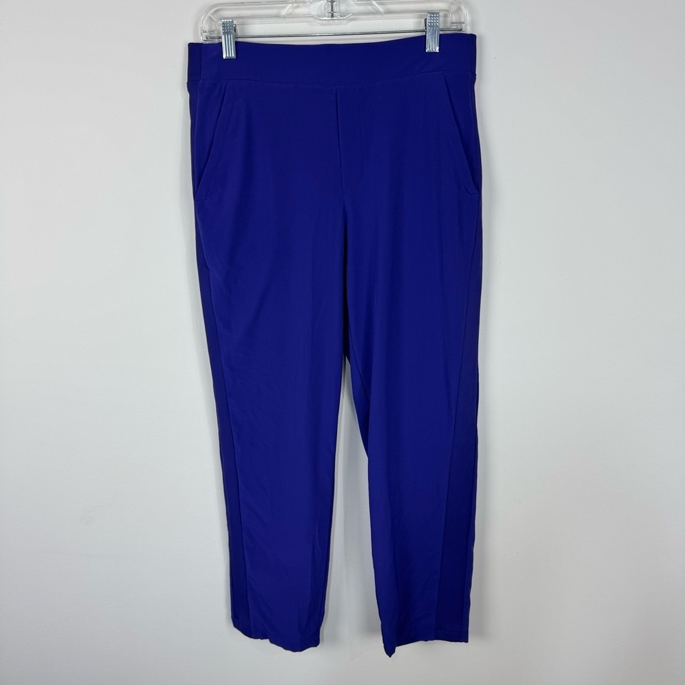 Athleta Purple Zipper Pocket Joggers Athletic Lounge Preppy